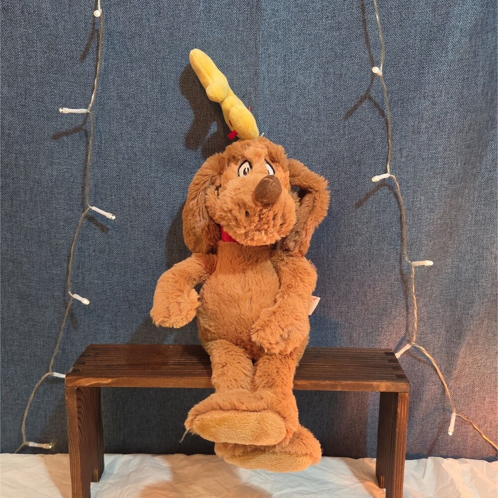 Aurora Dr Seuss Max Dog Grinch Antler Plush